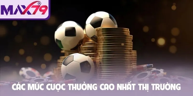 Các mức cược thưởng cao nhất thị trường