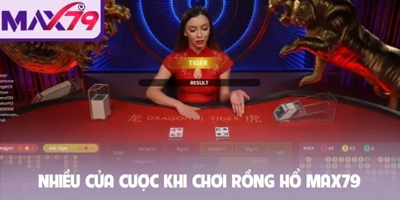 Nhiều cửa cược khi chơi rồng hổ Max79
